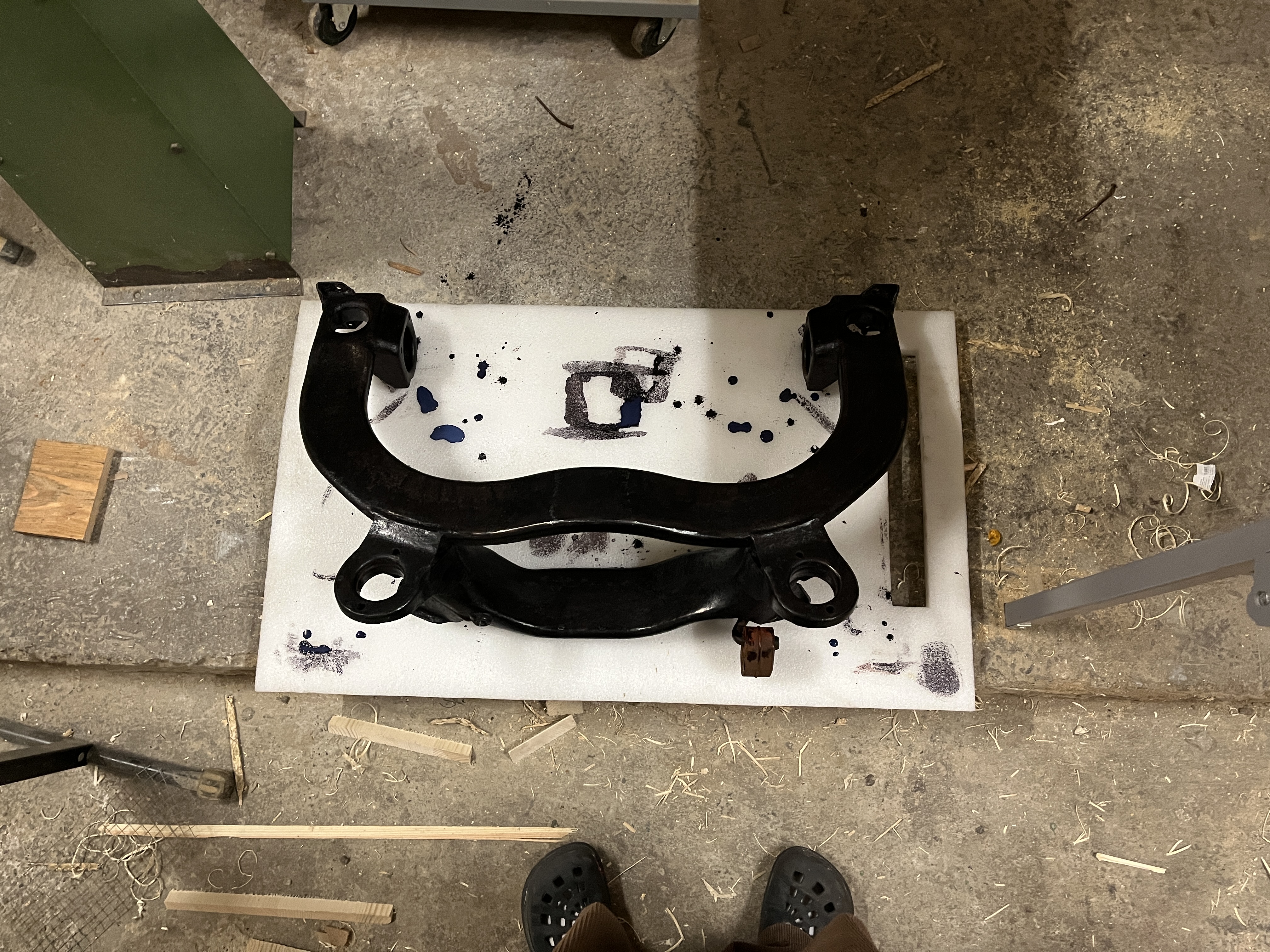 Lackierter Achskörper